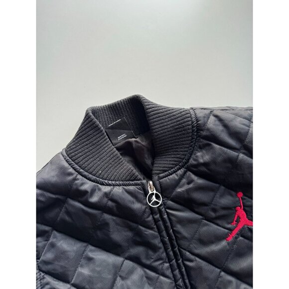 Kids' AIR JORDAN Black Quilted Bomber Jacket, Size M (10-12) - Picture 11 of 14